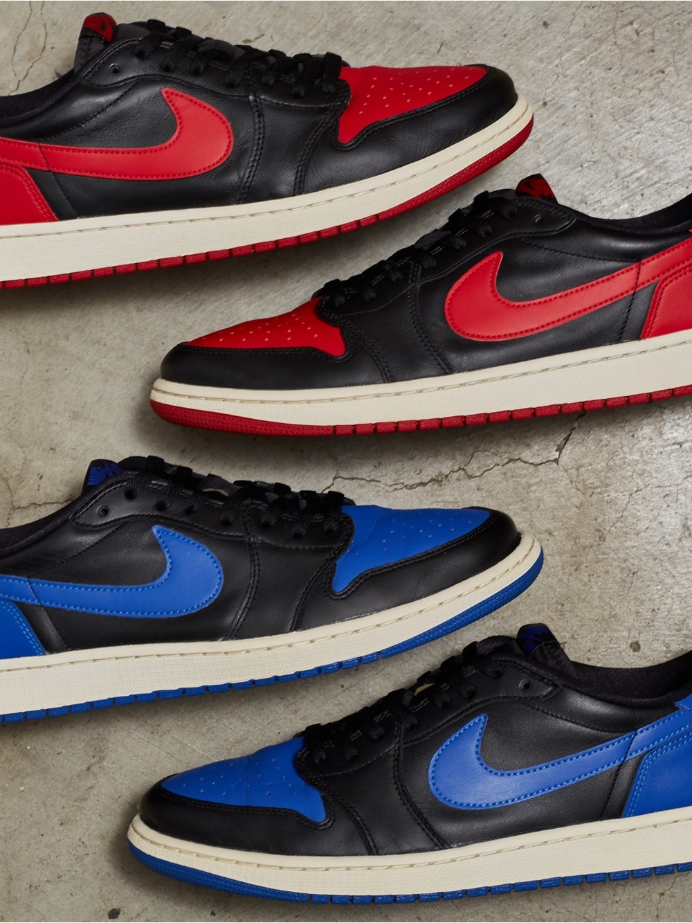 BUNDLE Nike Air Jordan 1 Retro Low OG ‘Bred / Royal’